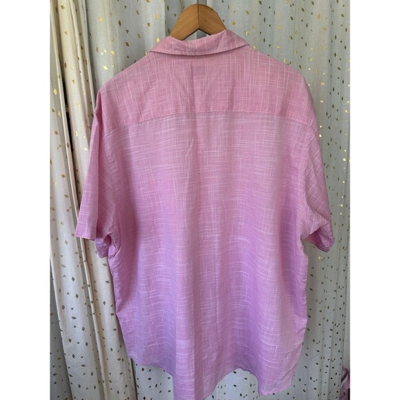 Hagger Clothing Men's Semi Sheer Button Down Short Sleeve Collar Shirt XXL - Picture 4 of 6